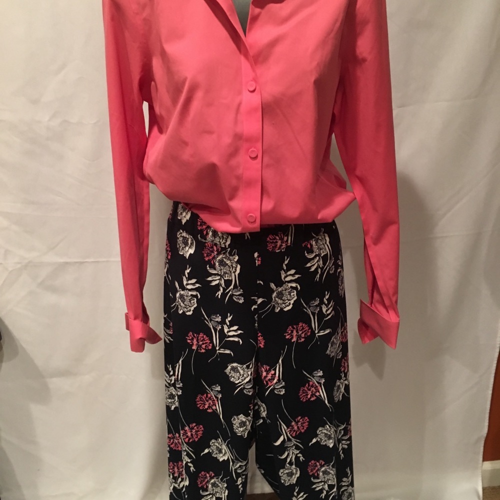 Talbots blush pink Sz 10 button down top